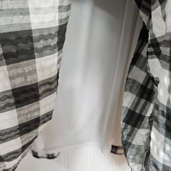 Torrid Off Shoulder Gingham Seersucker Midi Dress 3X Pockets Cottagecore - Picture 13 of 16